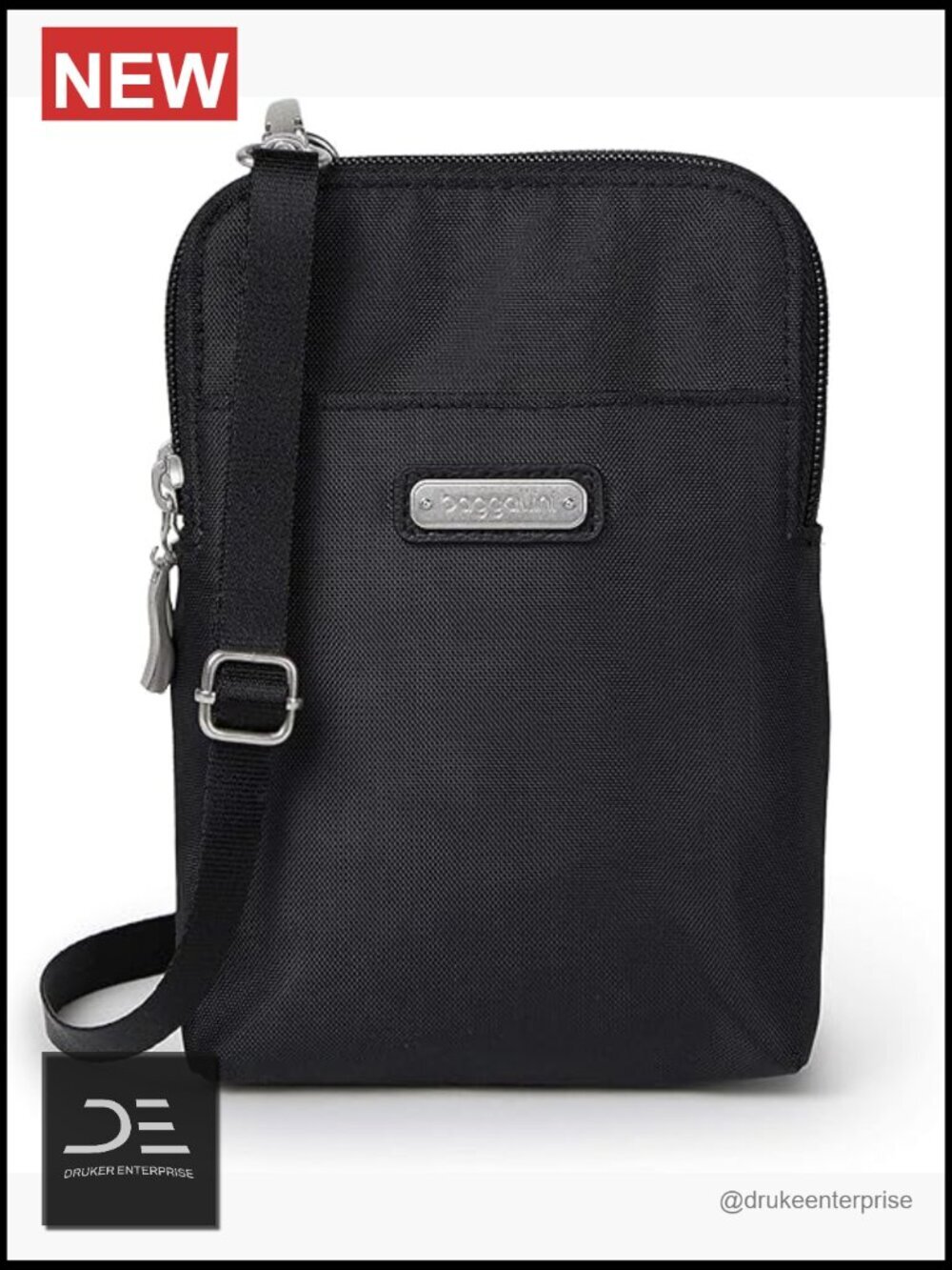 Small Lightweight Nylon Crossbody Bag with RFID Protection
